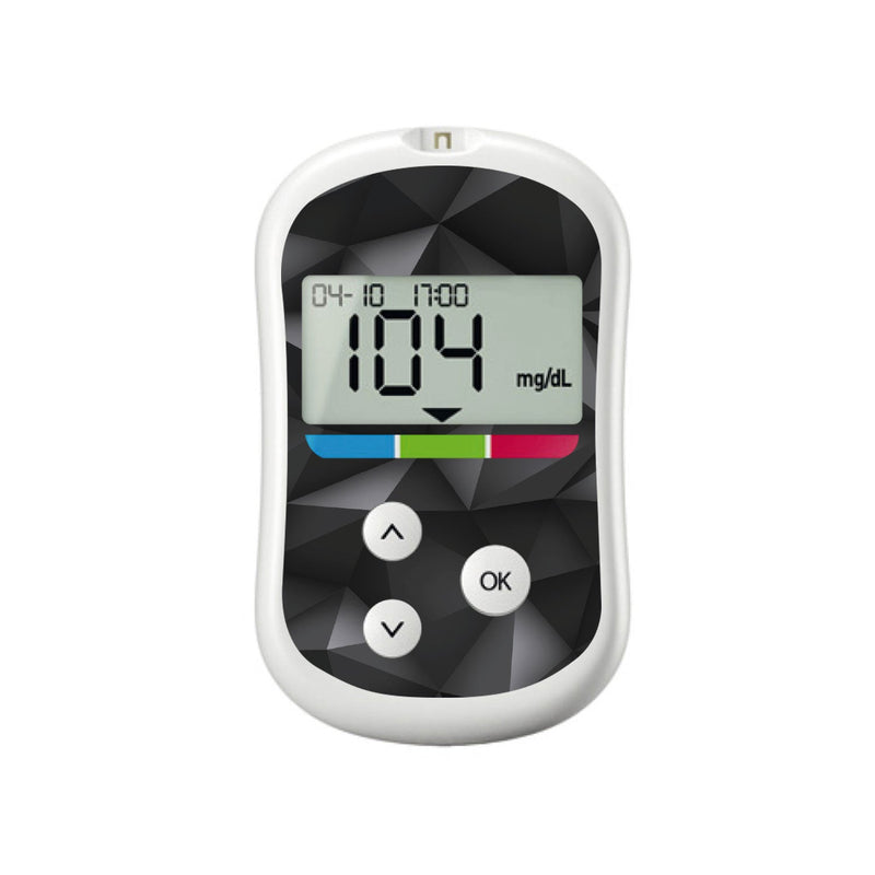 Peelz Matte Geometric for OneTouch Verio Flex Glucometer Peelz/Stickers White Smoke