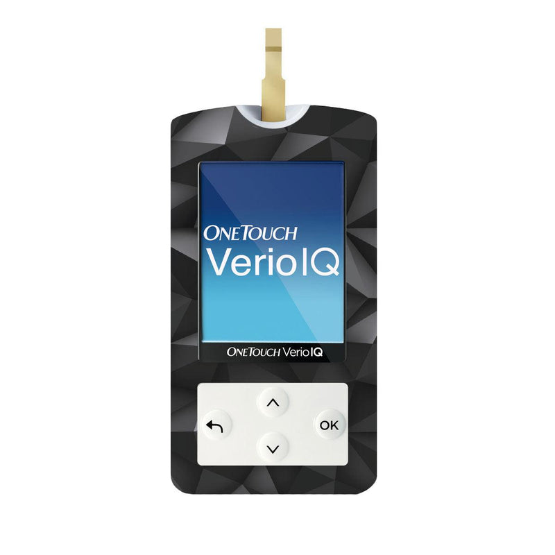 Peelz Matte Geometric for OneTouch Verio IQ Glucometer Peelz/Stickers White Smoke