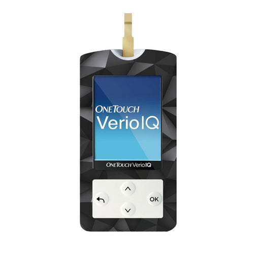 Peelz Matte Geometric for OneTouch Verio IQ Glucometer Peelz/Stickers White Smoke