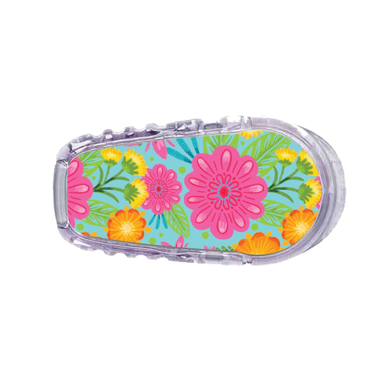 Peelz May Flowers Sticker Designed for the DEXCOM Transmitter Peelz/Stickers White Smoke G6