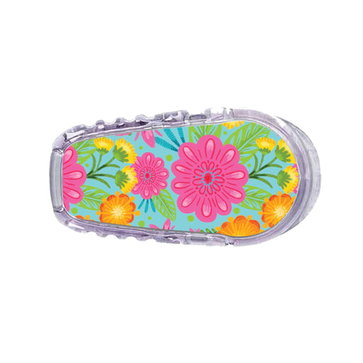 Peelz May Flowers Sticker Designed for the DEXCOM Transmitter Peelz/Stickers White Smoke G6