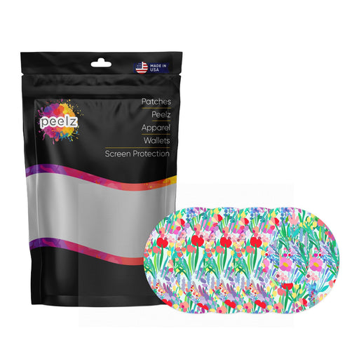 Peelz Meadow Patch  Tape Designed for the FreeStyle Libre 2 Patch Medical Tape White Smoke 4-Pack Libre 2 (Set of 4 Patches)