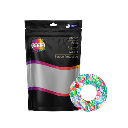 Peelz Meadow Patch  Tape Designed for the FreeStyle Libre 2 Patch Medical Tape White Smoke 12-Pack Libre 2 (Set of 12 Patches),1-Single (One Patch)