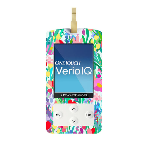 Peelz Meadow for OneTouch Verio IQ Glucometer Peelz/Stickers White Smoke
