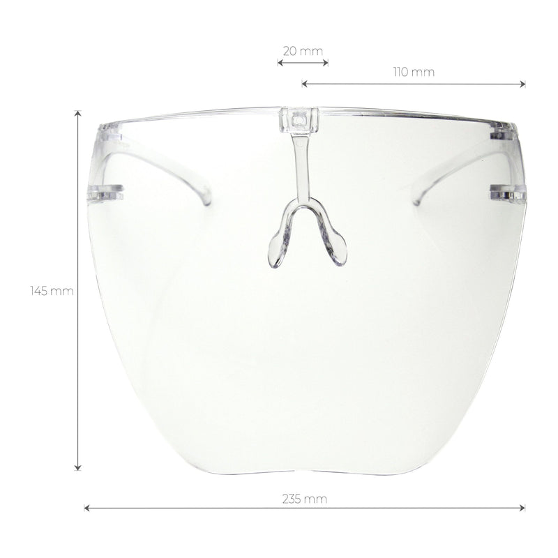 zeroUV Ombre Protective Face Shield Full Cover Visor Glasses/Sunglasses (Anti-Fog) D188 Sunglasses White Smoke Apricot Ombre,Smoke Ombre,Light Blue Ombre,Amber Ombre,Purple Ombre,Clear / Clear