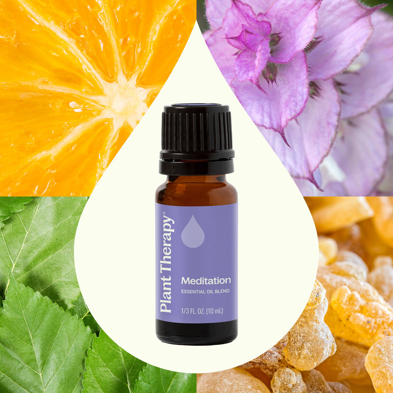 Plant Therapy Meditation Essential Oil Blend Essential Oil Light Gray 10 mL