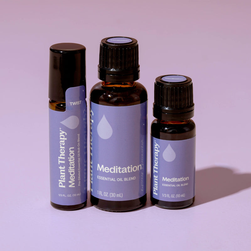Plant Therapy Meditation Essential Oil Blend Pre-Diluted Roll-On Essential Oil Thistle 10 mL