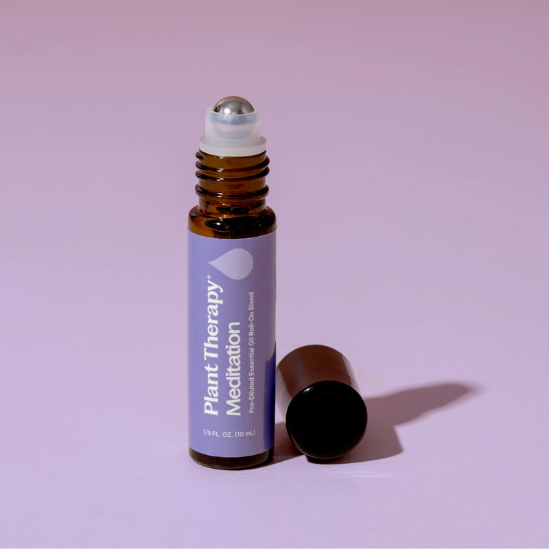 Plant Therapy Meditation Essential Oil Blend Pre-Diluted Roll-On Essential Oil Thistle 10 mL