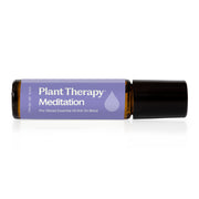 Plant Therapy Meditation Essential Oil Blend Pre-Diluted Roll-On Essential Oil Black 10 mL