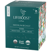 Lifeboost Coffee Grata Medium Roast Medium Roast Dark Slate Gray Go Bags / 1