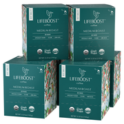 Lifeboost Coffee Grata Medium Roast Medium Roast Dark Slate Gray Go Bags / 6