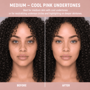 Sydoni Skincare and Beauty SYDONI FULL COVERAGE CREAM CONCEALER – Maximum Coverage, Seamless Skin .5 OZ. Cream Concealer Black Medium-Medium Cool Pink