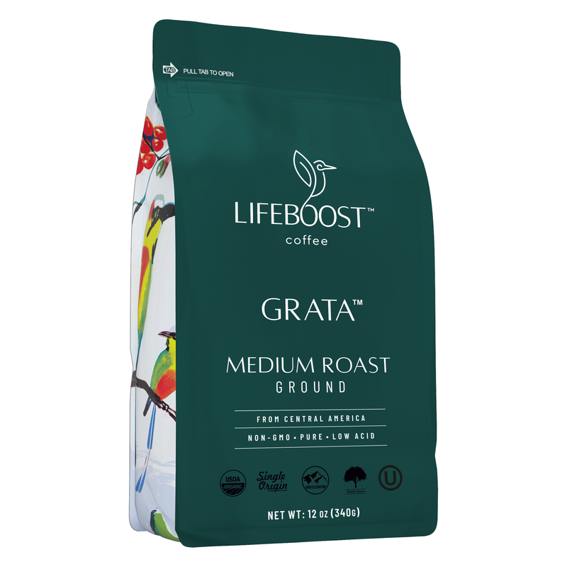 Lifeboost Coffee Grata Medium Roast Medium Roast Dark Slate Gray Ground / 1