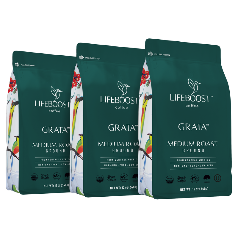 Lifeboost Coffee Grata Medium Roast Medium Roast Dark Slate Gray Ground / 3