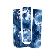 Peelz Monochrome Blue Tie Dye Sticker for Medtronic MiniMed 770G & 780G Peelz/Stickers White Smoke Whole System Peelz (front back + clip),Front Peelz,Back and Clip Peelz