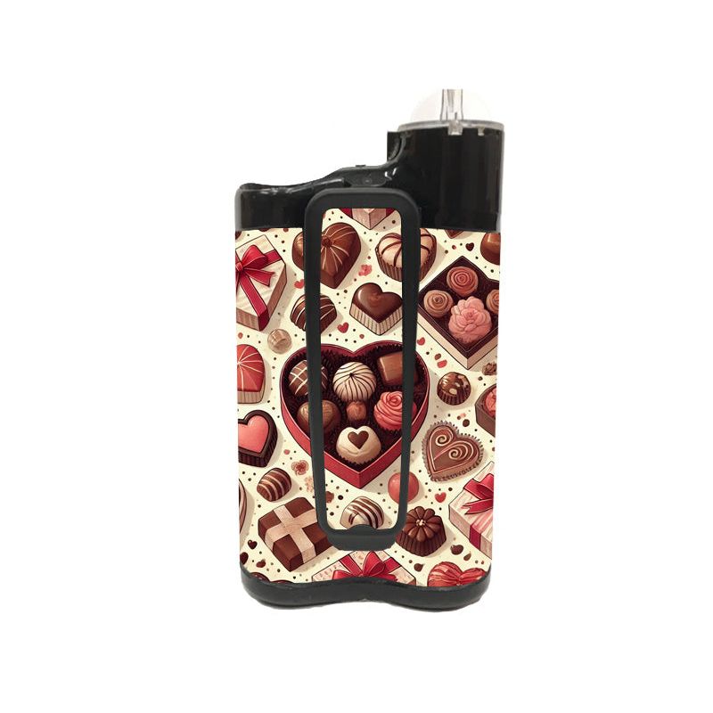 Peelz Chocolate Love Sticker for Medtronic MiniMed 770G & 780G Peelz/Stickers White Smoke Back and Clip Peelz