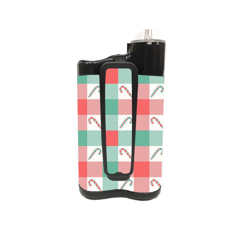 Peelz Peppermint Plaid Medtronic MiniMed 770G & 780G Sticker - Pump Peelz Peelz/Stickers White Smoke Whole System Peelz (front back + clip),Front Peelz,Back and Clip Peelz