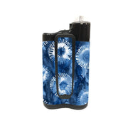 Peelz Monochrome Blue Tie Dye Sticker for Medtronic MiniMed 770G & 780G Peelz/Stickers White Smoke Back and Clip Peelz