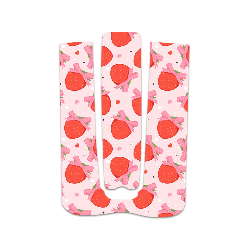 Peelz Strawberry Kisses Medtronic MiniMed 770G & 780G Sticker - Pump Peelz Peelz/Stickers Misty Rose Back and Clip Peelz