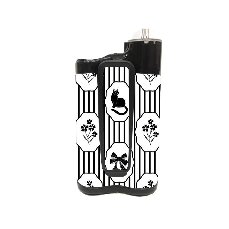 Peelz Midnight Cat Medtronic MiniMed 770G & 780G Sticker - Pump Peelz Peelz/Stickers White Smoke Whole System Peelz (front back + clip),Front Peelz,Back and Clip Peelz