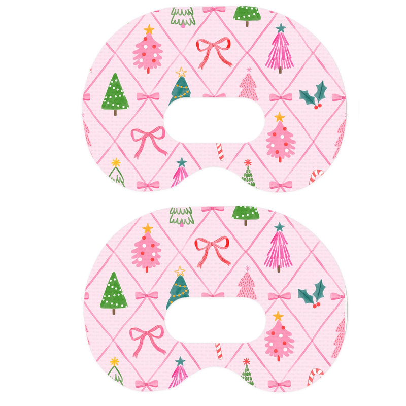 Peelz Coquette Christmas Medtronic Guardian Connect Patch Tape - Pump Peelz Patch Medical Tape White Smoke 12-Pack (Set of 12 Patches),4-Pack (Set of 4 Patches),1-Single (1 Single Patch)