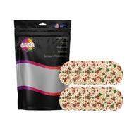 Peelz Santa's Cookies Medtronic Guardian Connect Patch Tape - Pump Peelz Patch Medical Tape White Smoke 12-Pack (Set of 12 Patches),4-Pack (Set of 4 Patches),1-Single (1 Single Patch)