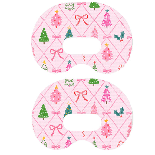 Peelz Coquette Christmas Medtronic Guardian Connect Patch Tape - Pump Peelz Patch Medical Tape White Smoke 12-Pack (Set of 12 Patches),4-Pack (Set of 4 Patches),1-Single (1 Single Patch)