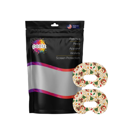 Peelz Santa's Cookies Medtronic Guardian Connect Patch Tape - Pump Peelz Patch Medical Tape White Smoke 12-Pack (Set of 12 Patches),4-Pack (Set of 4 Patches),1-Single (1 Single Patch)
