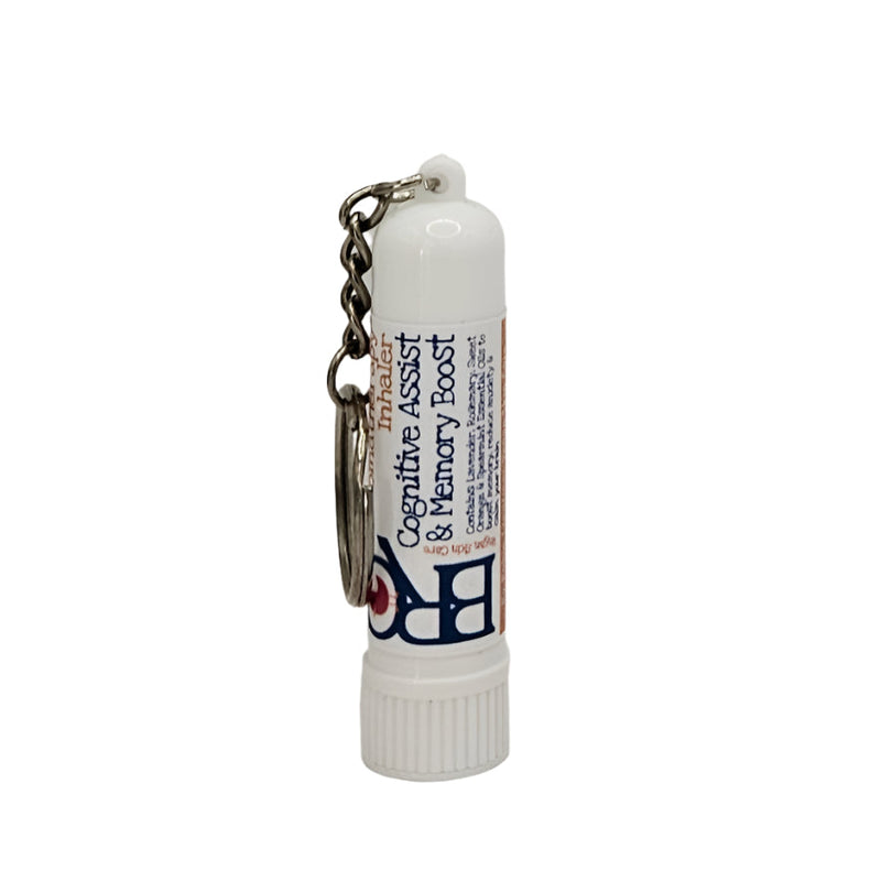 By Robin Creations Cognitive Assist Memory Care Aromatherapy Inhaler Aromatherapy White Smoke Plastic - with a keychain