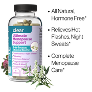 Clear Wellness 360 Clear Ultimate Menopause Support Black 3 Pack,1 Bottle,6 Pack