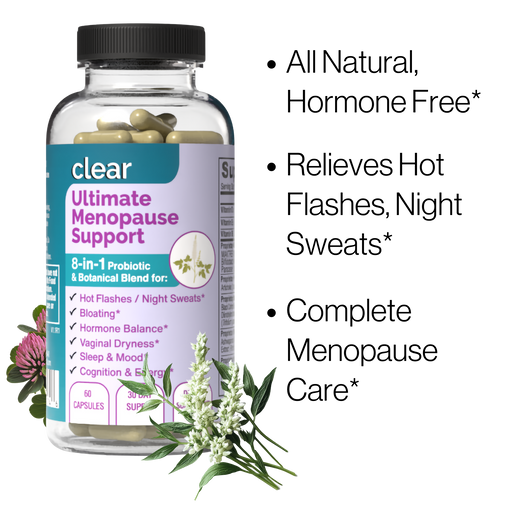 Clear Wellness 360 Clear Ultimate Menopause Support Black 3 Pack,1 Bottle,6 Pack