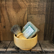 Soaplicity Men's Shaving Sets in Bamboo Men's Shaving Sets Dark Olive Green Bamboo Set w/ Crisp Shaving Soap,Bamboo Set w/ Redwood Shaving Soap,Bamboo Set w/ Dark Matter Shaving Soap,Bamboo Set w/ Unscented Shaving Soap,Bamboo Set w/ Voodoo Shaving Soap,Bamboo Set w/ Sampler Set