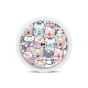 Peelz Meowy Christmas Freestyle Libre 2 Peelz/Stickers White Smoke Sensor Only