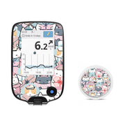 Peelz Meowy Christmas Freestyle Libre 2 Peelz/Stickers White Smoke Receiver + Sensor