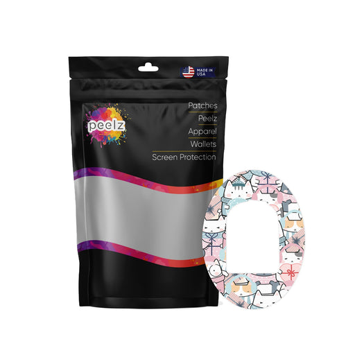 Peelz Meowy Christmas Pod Patch Tape - Pump Peelz Patch Medical Tape White Smoke 12-Pack (Set of 12 Patches)