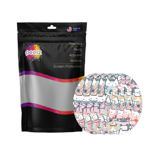 Peelz Meowy Christmas Pod Patch Tape - Pump Peelz Patch Medical Tape White Smoke 4-Pack (Set of 4 Patches)