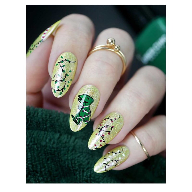 UberChic Beauty Merry & Bright Stamping Plate Gray