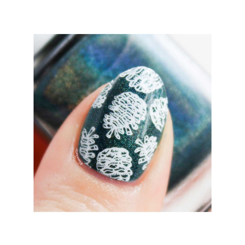 UberChic Beauty Merry & Bright Stamping Plate Dark Slate Gray
