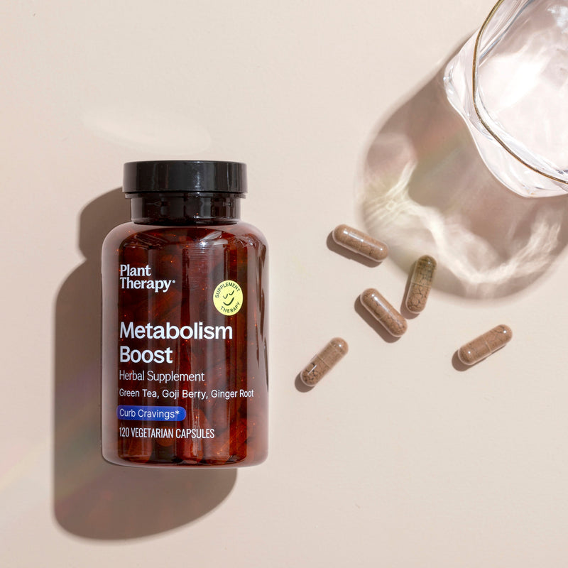 Plant Therapy Metabolism Boost Herbal Supplement - 120 Capsules Supplement Light Gray 120 ct