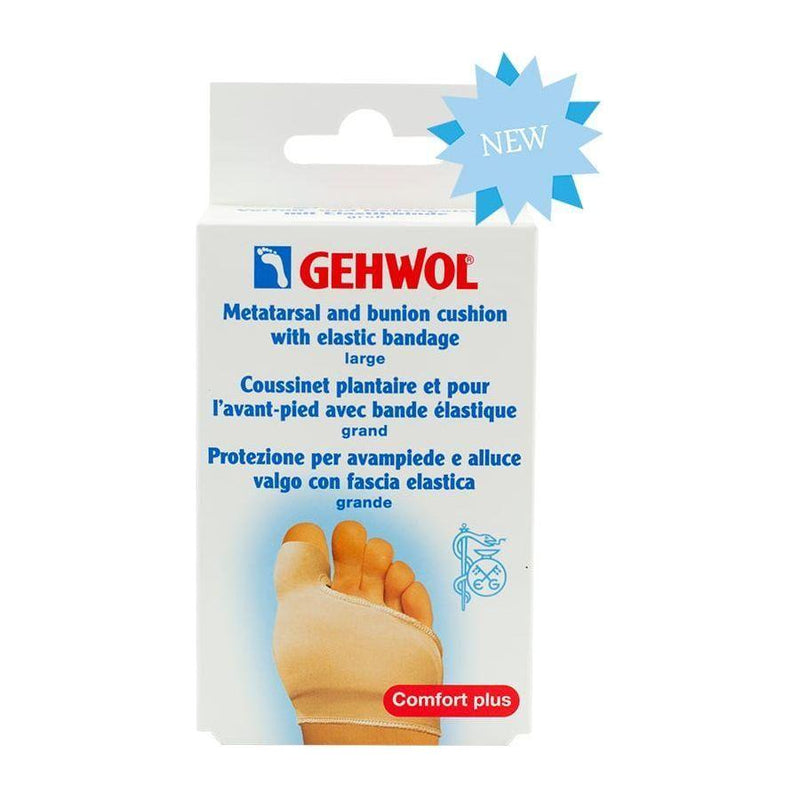 Gehwol Gehwol Metatarsal and Bunion Cushion with Elastic Bandage Lg Foot Cushion Light Gray