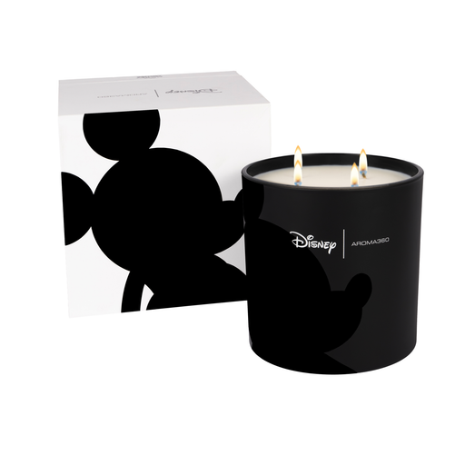 Aroma360 Started With A Mouse 4-Wick Candle Candle White Smoke Black