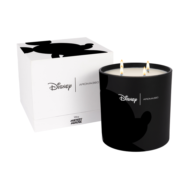 Aroma360 Started With A Mouse 4-Wick Candle Candle White Smoke Black