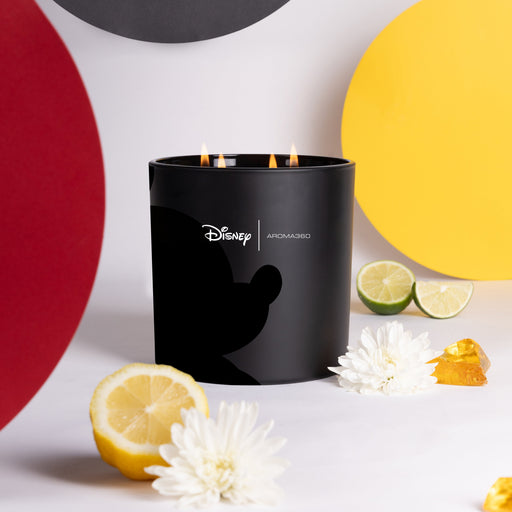 Aroma360 Started With A Mouse 4-Wick Candle Candle Lavender Black