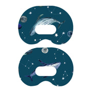 Peelz Midnight Whales Medtronic Guardian Connect Patch Tape - Pump Peelz Patch Medical Tape White Smoke 1-Pack Medtronic CGM Tape