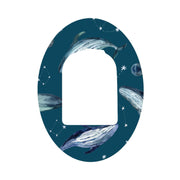 Peelz Midnight Whales Pod Patch Tape - Pump Peelz Patch Medical Tape White Smoke 1-Pack Omnipod Tape