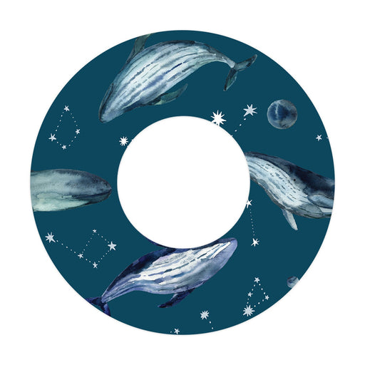Peelz Midnight Whales Patch  Tape Designed for the FreeStyle Libre 2 Patch Medical Tape White Smoke 1-Pack Libre
