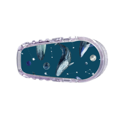 Peelz Midnight Whales Sticker Designed for the DEXCOM Transmitter Peelz/Stickers White Smoke G6
