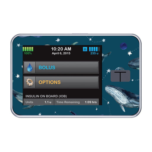 Peelz Midnight Whales Sticker for Tandem t:slim Peelz/Stickers Dark Slate Gray
