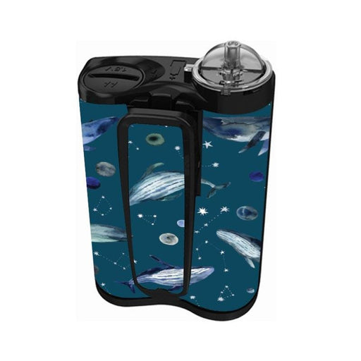 Peelz Midnight Whales for Sticker for Medtronic MiniMed 770G & 780G Peelz/Stickers White Smoke Back and Clip Peelz