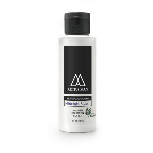 Artius Man Midnight Ride Beard Conditioner – Spicy Black Licorice (4 oz) Beard Conditioner Dark Slate Gray